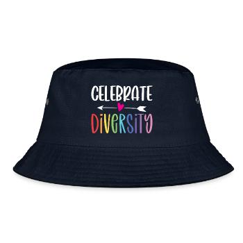 LGBT-Pride-Monat – Vielfalt feiern - Bucket Hat - Navy - Vorne