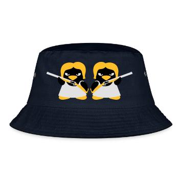 Shotgun Penguin Girls - Bucket Hat - navy - Front