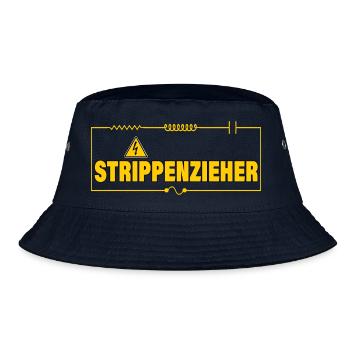 STRIPPENZIEHER - Bucket Hat - Navy - Vorne