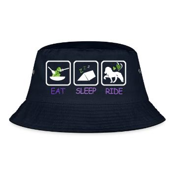 Iceland Competition Shirts Vegetarian Tent Ride - Bucket Hat - navy - Front