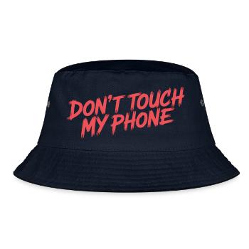 DON'T TOUCH MY PHONE - Bucket Hat - navy - Front