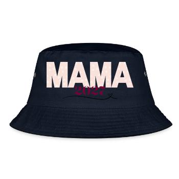 Mama 2027 Floral Print - Bucket Hat - navy - Front
