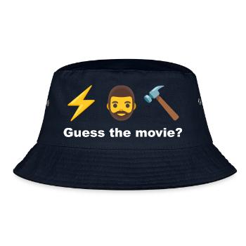 Das Hammermotiv des Donnergottes - Bucket Hat - Navy - Vorne