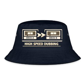High Speed Dubbing Kassettendeck HiFi Audio - Bucket Hat - Navy - Vorne