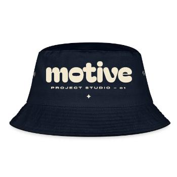 Motivlogo - Bucket Hat - Navy - Vorne