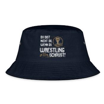 Wrestling schauen - Bucket Hat - Navy - Vorne