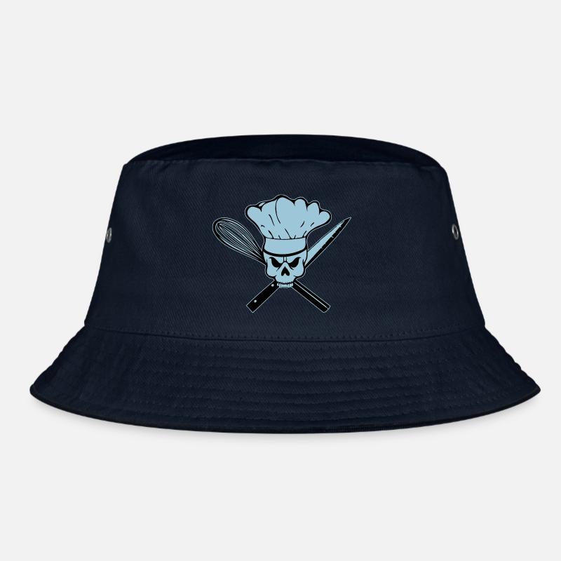 Koch Pirat oder Rebell Totenkopf Bucket Hat