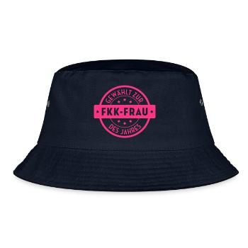 FKK-ler - FKK-lerin - FKK - Naturist - Naturismus - Bucket Hat - Navy - Vorne