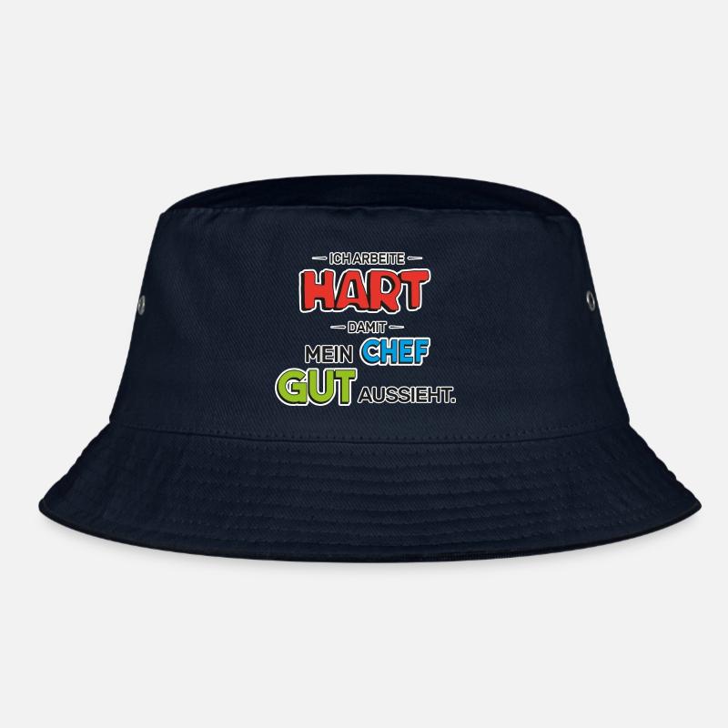 Der wahre Held im Büro - Bucket Hat - Navy