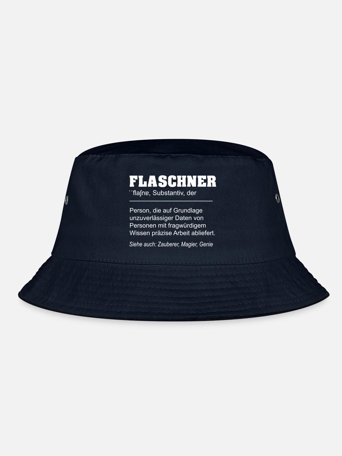 Flaschner lustige Definition - Bucket Hat - Navy - Vorne