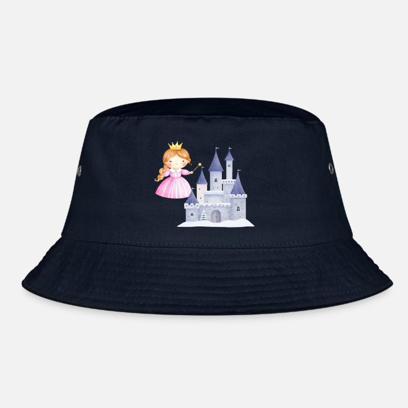 Princesse devant le château de neige Bob