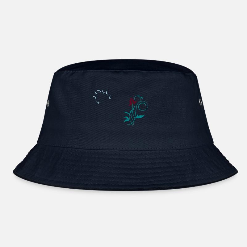 Orchidee / orchid (2c) - Bucket Hat - navy