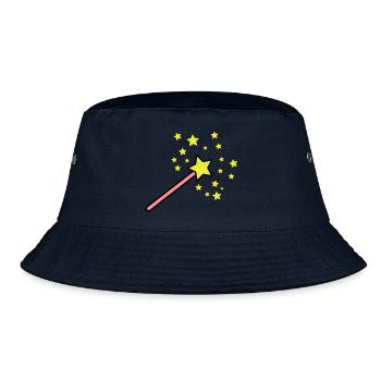 zauberstab_3c - Bucket Hat - navy - Front