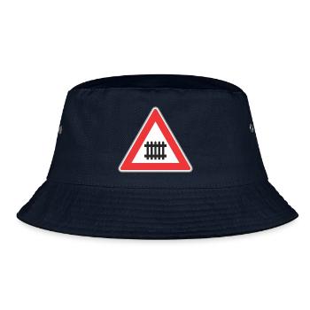 Verkehrsschild Zug Weg - Bucket Hat - Navy - Vorne