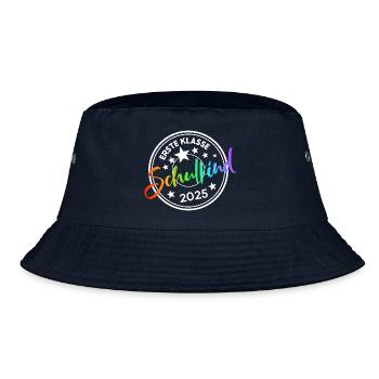 Ers­te Klasse Schul­beginn 2025 - Bucket Hat - Navy - Vorne