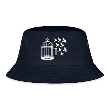 Freiheit - Bucket Hat - Navy - Vorne