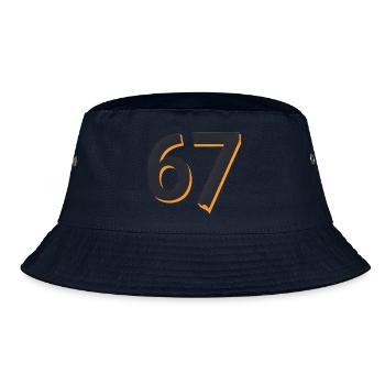 6 7 – Flämische Jugendwortgestaltung - Bucket Hat - Navy - Vorne