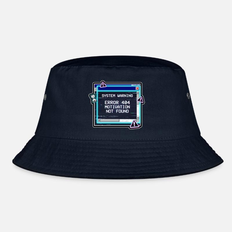 Error 404 Motivation Glitch Bucket Hat