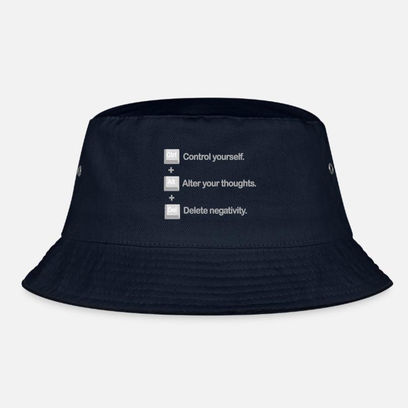 Control Alt Delete Mental Health Positivity Bucket Hat