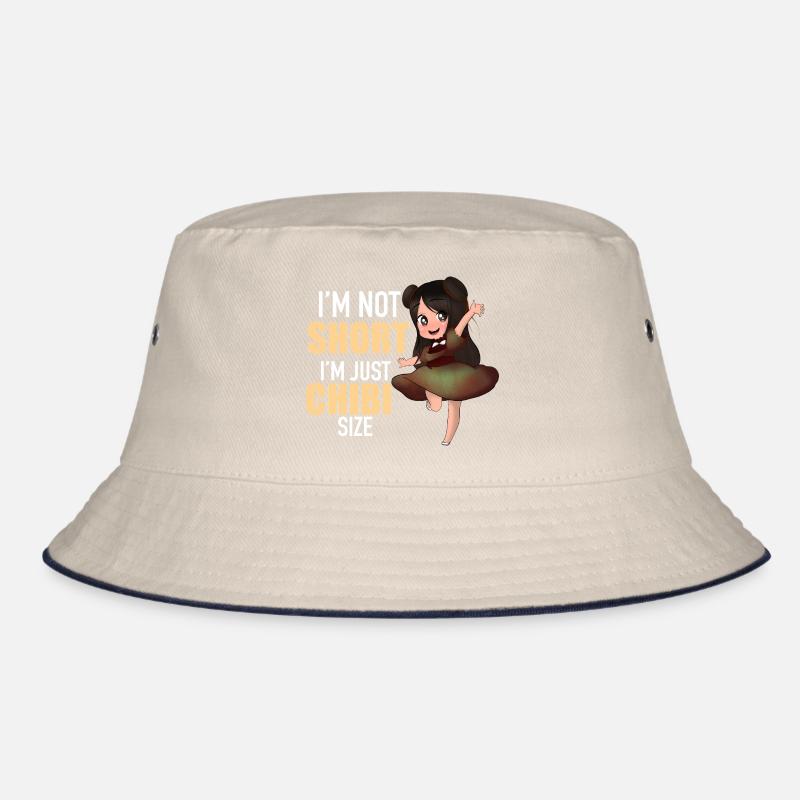 Ich bin nicht klein, ich bin Chibi-Größe, lustiges Anime-Süßes Geschenk Bucket Hat