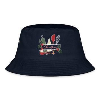 Weihnachtsbackdesign - Bucket Hat - Navy - Vorne