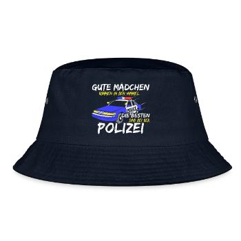 Beste Mädchen Sind Bei Der Polizei Polizistin - Bucket Hat - Navy - Vorne