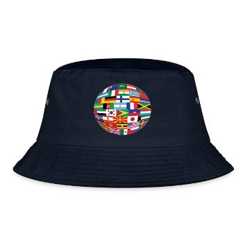 Flags of the World - Bucket Hat - navy - Front