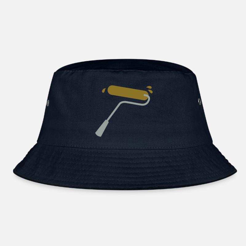 Farbrolle in Gold und Silber mit Spritzern Bucket Hat