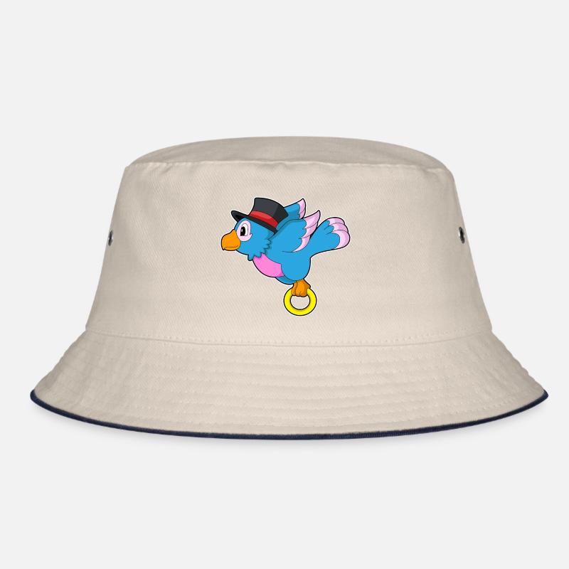 Papagei Bräutigam Ehering Hochzeit Bucket Hat