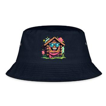 FUN HOLZ - Bucket Hat - Navy - Vorne
