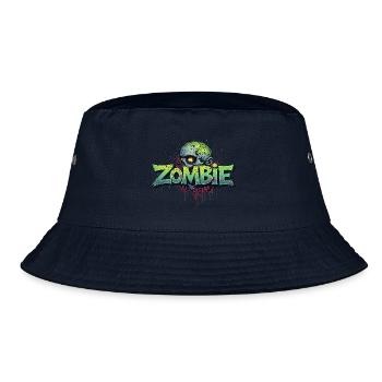 Zombie head - Bucket Hat - navy - Front