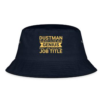 Dustman Genius - Bucket Hat - navy - Front