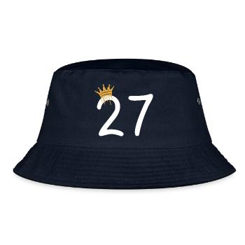 27 - Bucket Hat - navy - Front
