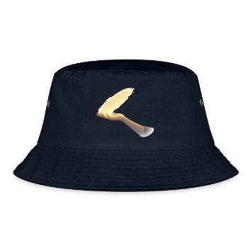 Letting go – a silent sign - Bucket Hat - navy - Front