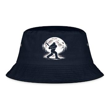 Bigfoot Baseball Spieler - Bucket Hat - Navy - Vorne