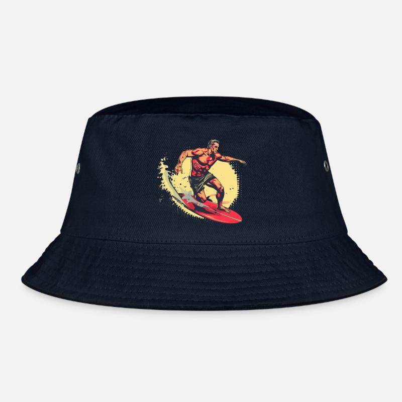 Surfer Grafik Bucket Hat