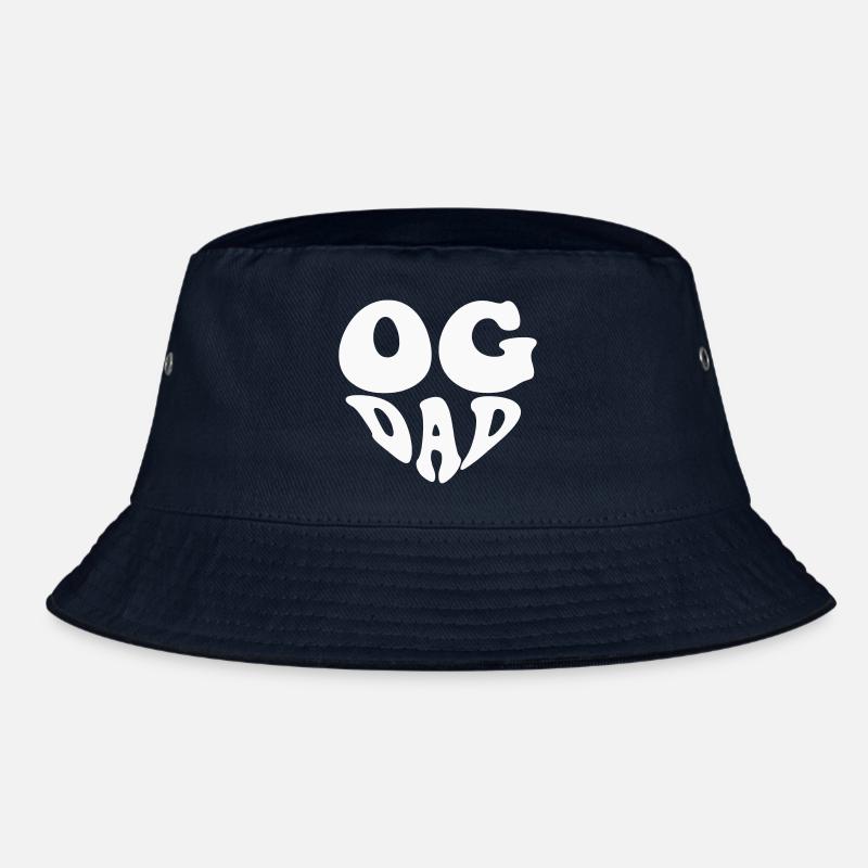 OG Dad - Small Heart (Custom Color) Bucket Hat