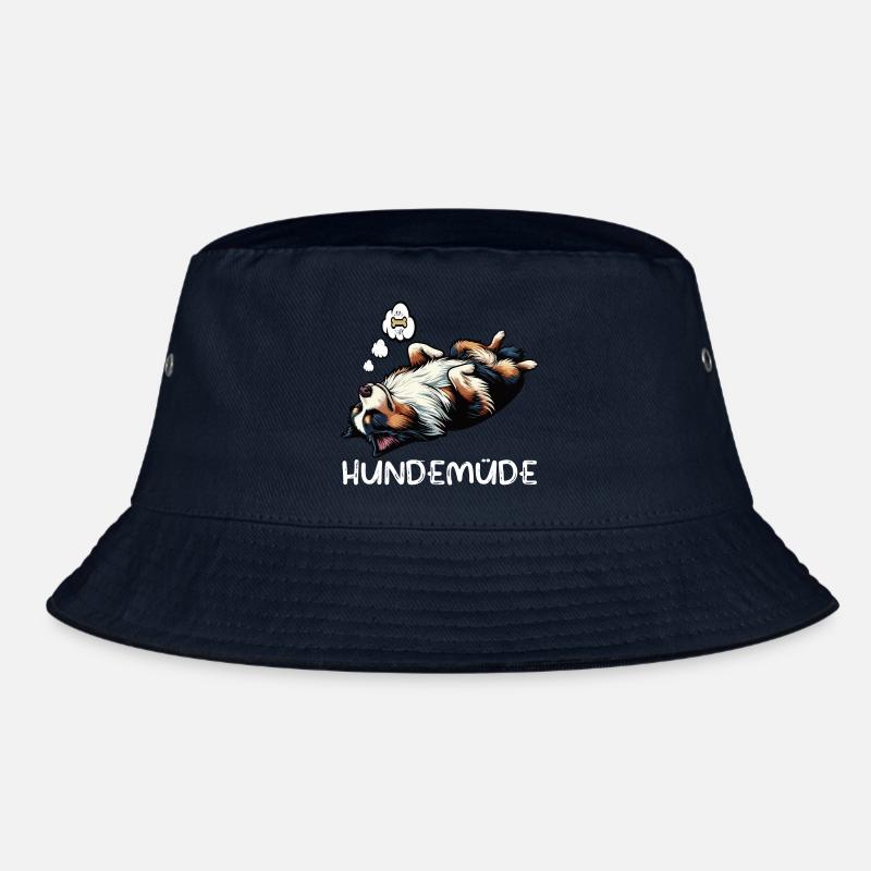 Hundemüde Australian Shepherd Aussie Aussiehalter Bucket Hat