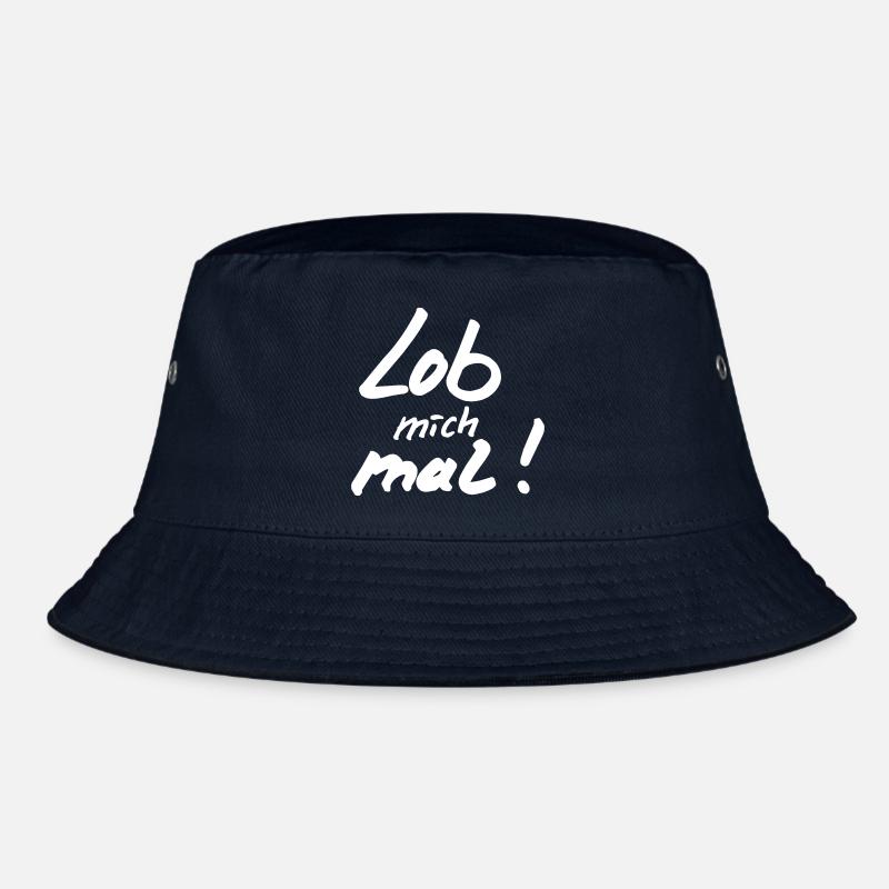 Lob mich mal white Bucket Hat