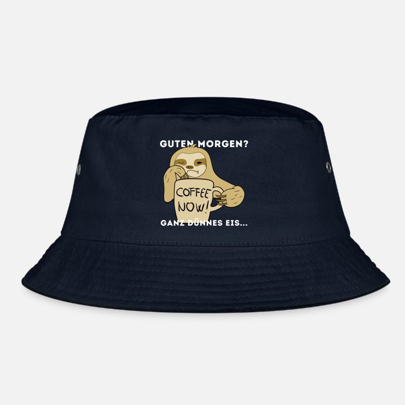 Langschläfer Kaffee Morgen Sloth Bucket Hat