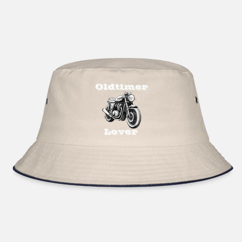 Oldtimer Lover weiß Bucket Hat