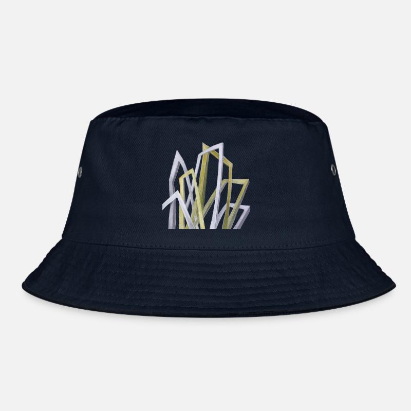 Abstrakte Formen - Bucket Hat - Navy