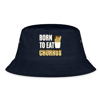 Born To Eat Churros - Bucket Hat - navy - Front