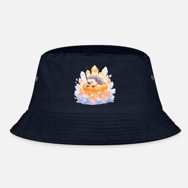 Kristalliger Igel im Cupcake Bucket Hat