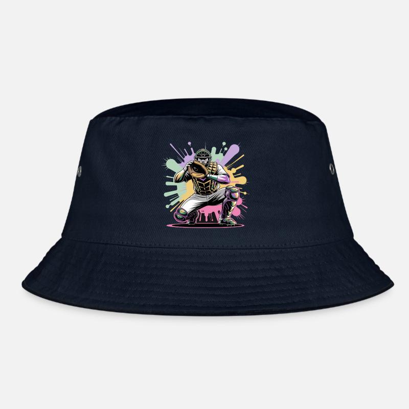 Receveur de baseball avec masque Couleurs colorées Splash Bob