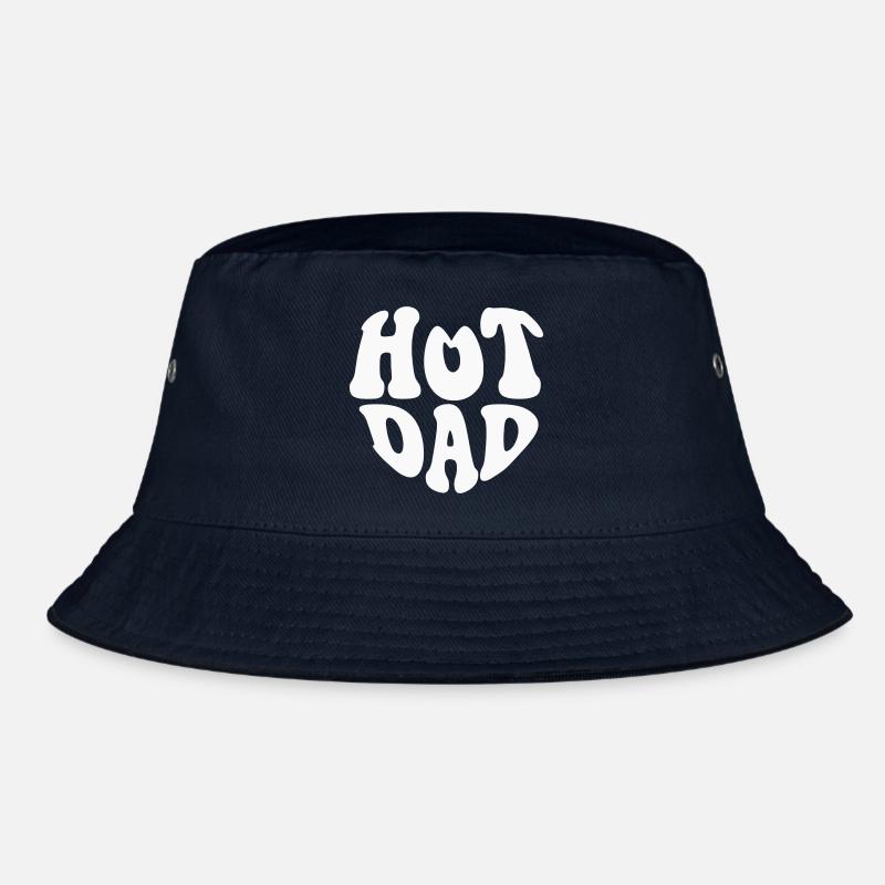 Hot Dad Heart Logo - Customizable color Bucket Hat
