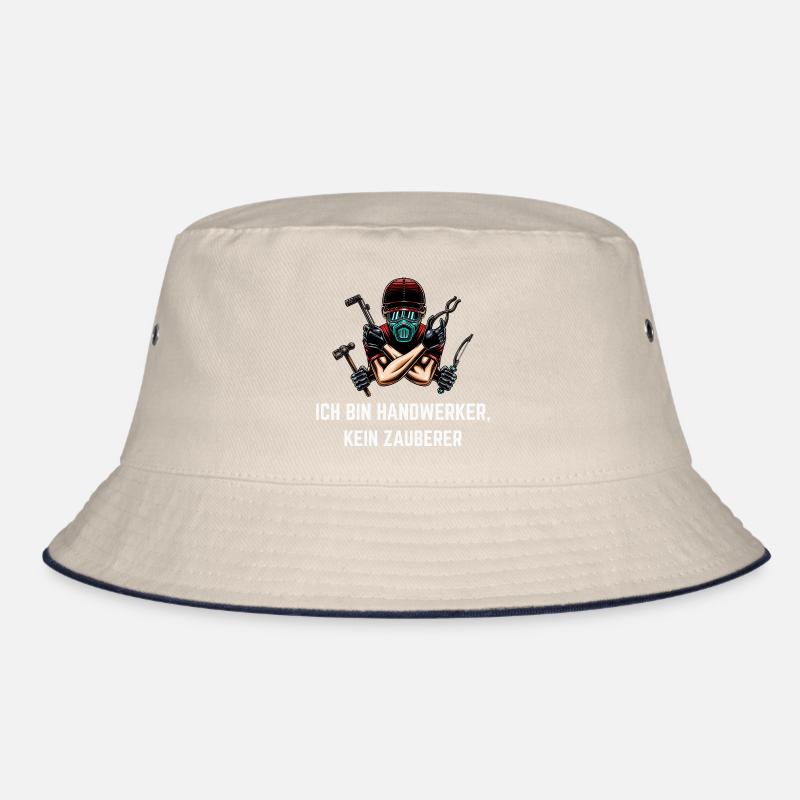Ich bin Handwerker kein Zauberer Beruf Design Bucket Hat