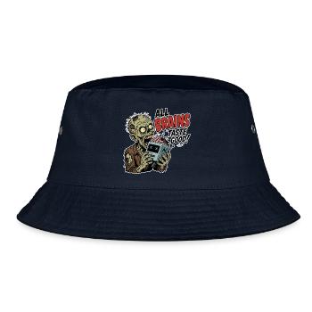 Zombie KI Halloween - Bucket Hat - Navy - Vorne