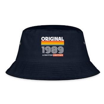 1989 Original Geburtstag Retro Vintage 80er Spruch - Bucket Hat - Navy - Vorne