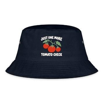 Lustiger Tomatengärtner – Nur noch ein Tomatencheck - Bucket Hat - Navy - Vorne
